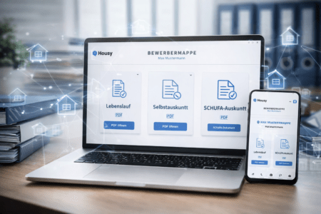 Digitale Bewerbermappe als Standard für professionelle Mieterauswahl im großen Bestand